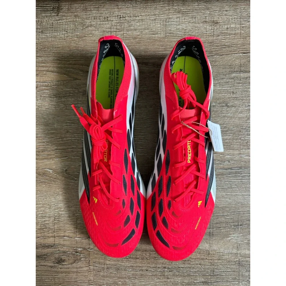 Adidas Predator Elite FG Soccer Cleats Lucid Red Black White Men’s Sz 13 JS0433